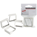 Fackelmann tafelkleed klemmen 4 stuks 45 mm rvs wit