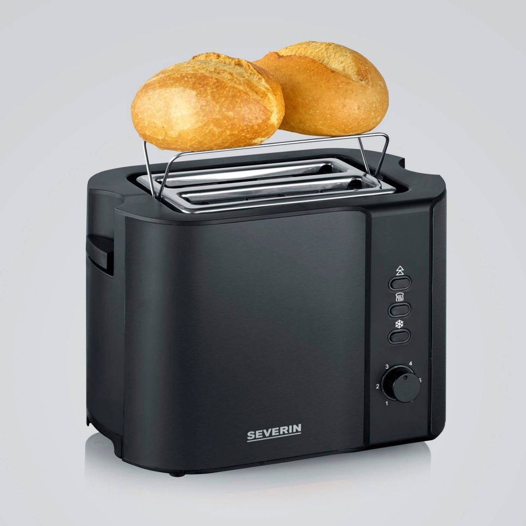 Severin toaster broodrooster 800w zwart
