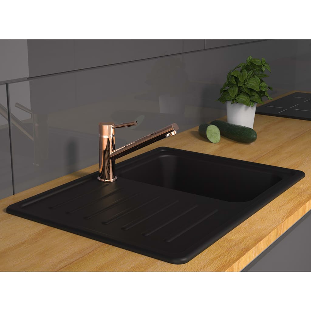 Ngk schutte cornwall ééngreepsmeraan keuken | koper-look 79145