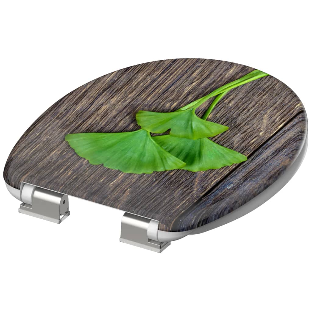 Ngk schutte duroplast wc-bril gio wood met soft-close 82154