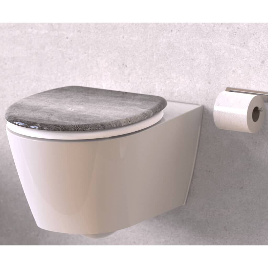 SCHÜTTE WC-Sitz mit Absenkautomatik, Industriegrau