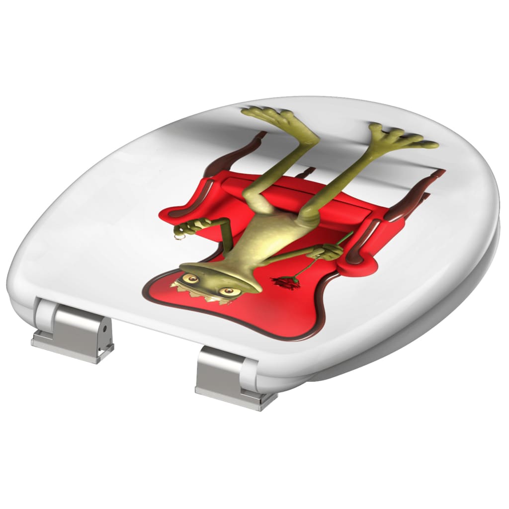Schutte duroplast wc-bril frog king met soft-close 82190
