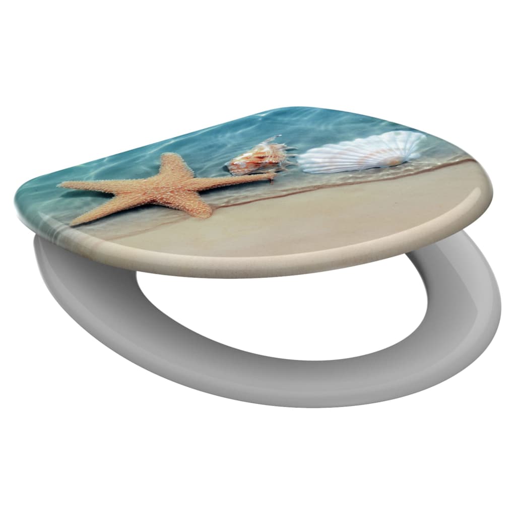 Schutte duroplast wc-bril beach met soft-close 82196