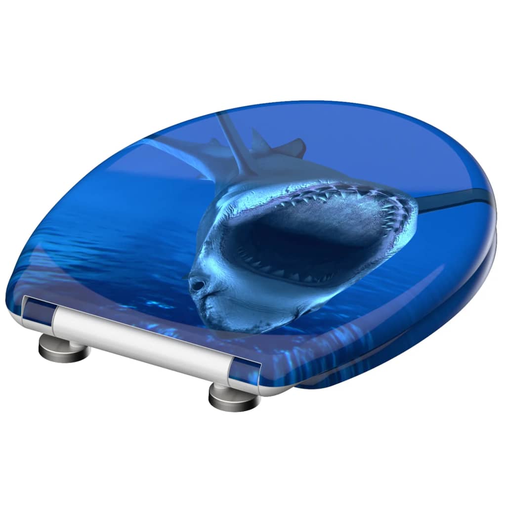 SCHÜTTE WC-Sitz mit Soft-Close-Schnellverschluss Shark