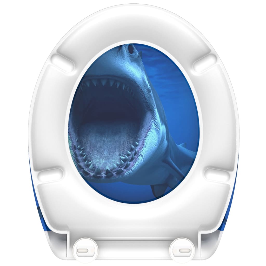 SCHÜTTE WC-Sitz mit Soft-Close-Schnellverschluss Shark