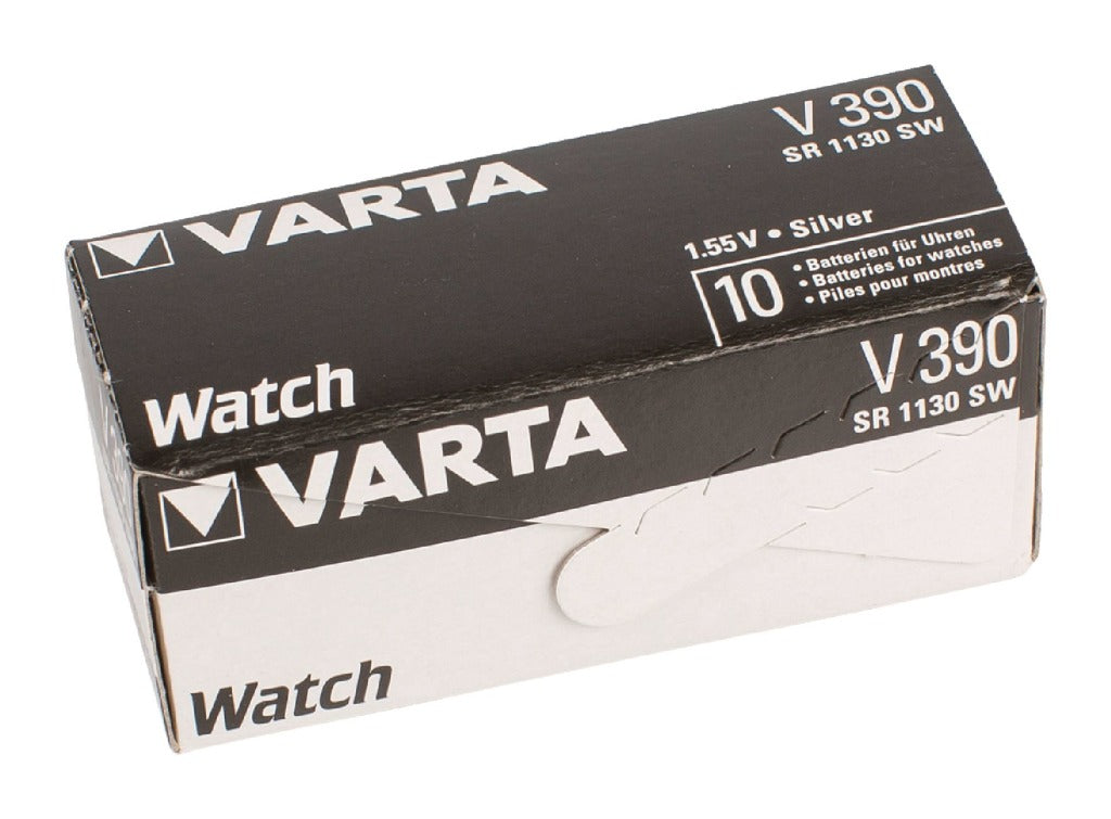 Varta V390 Knopfzellenbatterie silber
