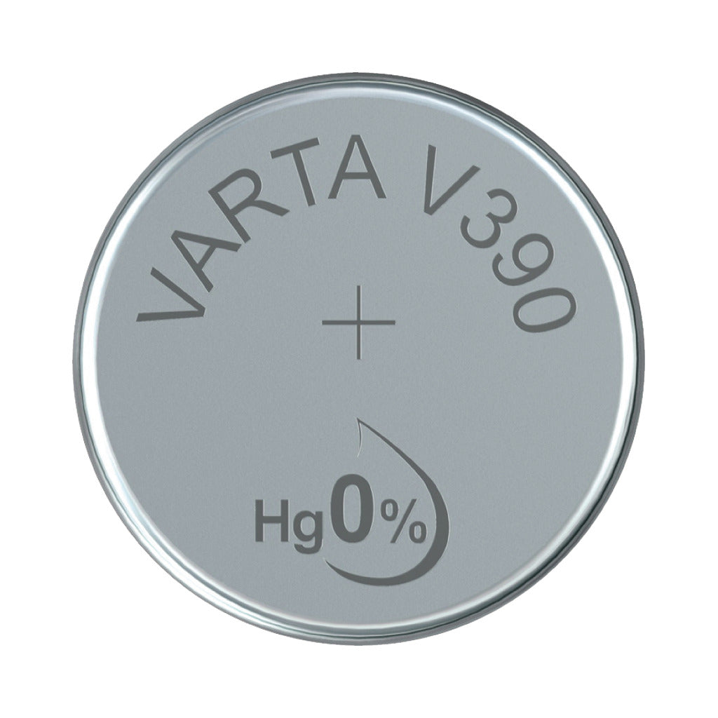Varta V390 Knopfzellenbatterie silber