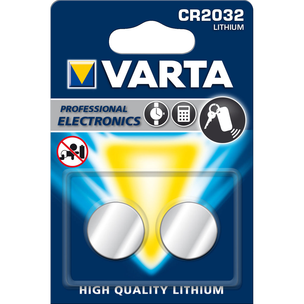 Varta CR2032 Lithium-Knopfzelle 3V Blisterverpackung (2) - 3240362
