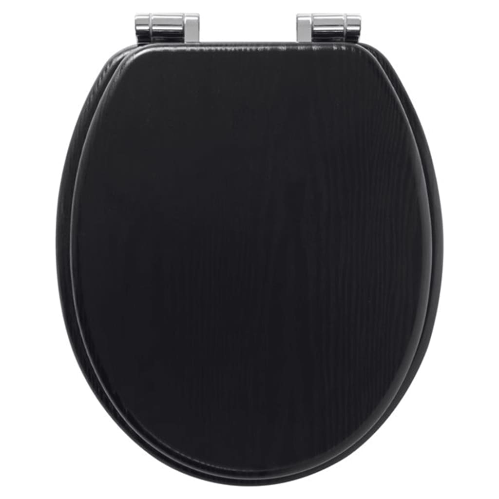 Tiger WC-Sitz mit Absenkautomatik, schwarz gewaschenes MDF, schwarz, 252030746