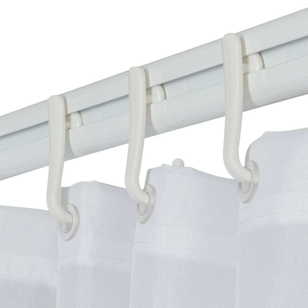 Sealskin Duschvorhangstangenset, leicht aufrollbar, weiß
