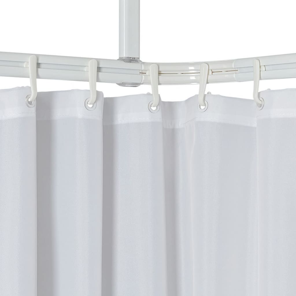 Sealskin Duschvorhangstangenset, leicht aufrollbar, weiß