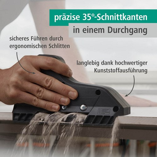 Wolfcraft drievoudige facettenschaaf | 1 stuk - 4009000
