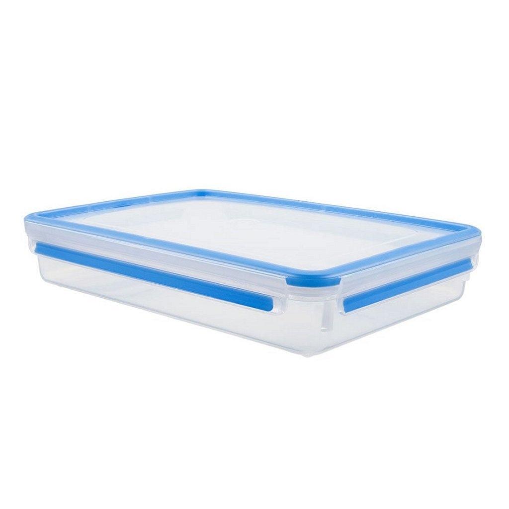 Emsa 508545 Clip-Verschluss-Aufbewahrungsbox 2,6 l blau