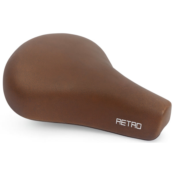 Edge City Retro Fahrradsattel - Dunkelbraun (auf Karte)