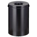 V-part vlamdovende prullenbak 47cm diameter 33,5cm 30l zwart