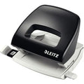 Leitz nexxt mini perforator - perforeert tot 16 vel - voor mappen en ringbanden - ideaal voor thuiskantoor thuiswerkplek - zwart