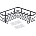 Metaltex origin lava touch douche hoekrek 25x25x13cm matzwart (ophangen zonder boren)
