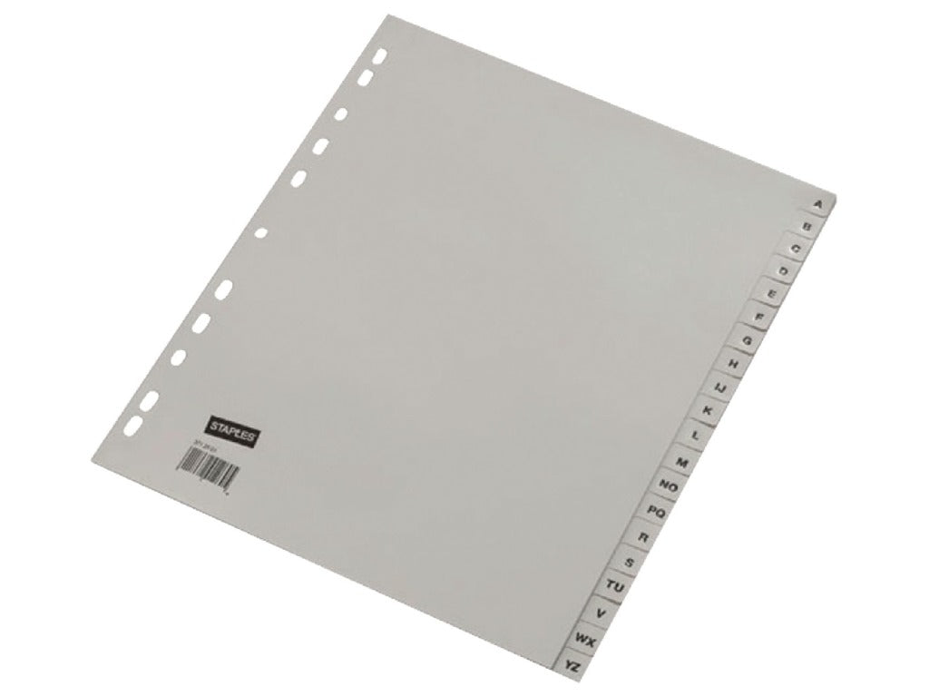 Ahrend ofc-tab1 Registerblätter A4 a - z grau, 20er-Set