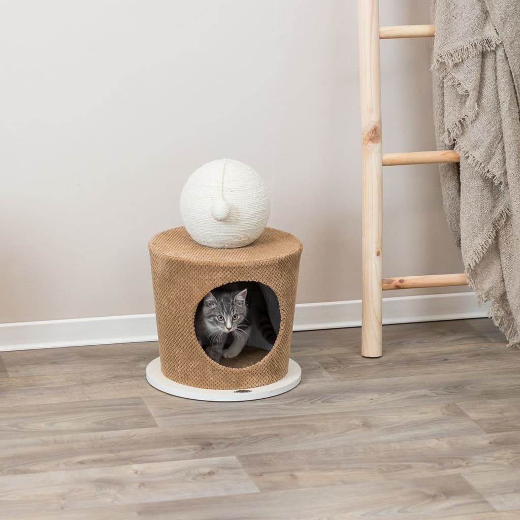 Trixie Katzenhöhle mit Kratzball 36x50 cm Taupe
