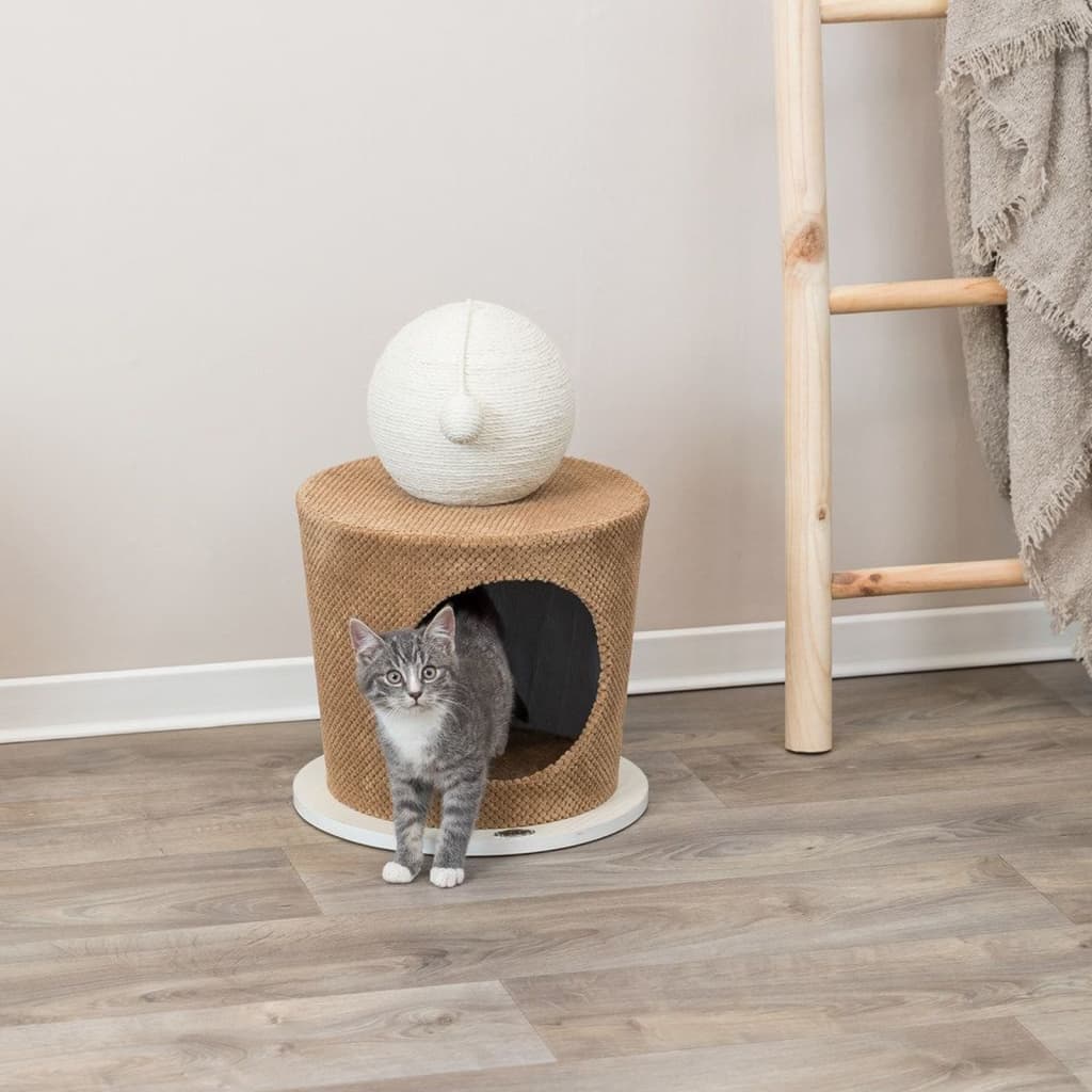 Trixie Katzenhöhle mit Kratzball 36x50 cm Taupe