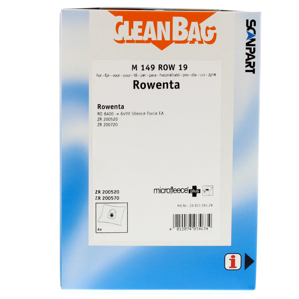 Scanpart microfleece+ stofzak rowenta silence force