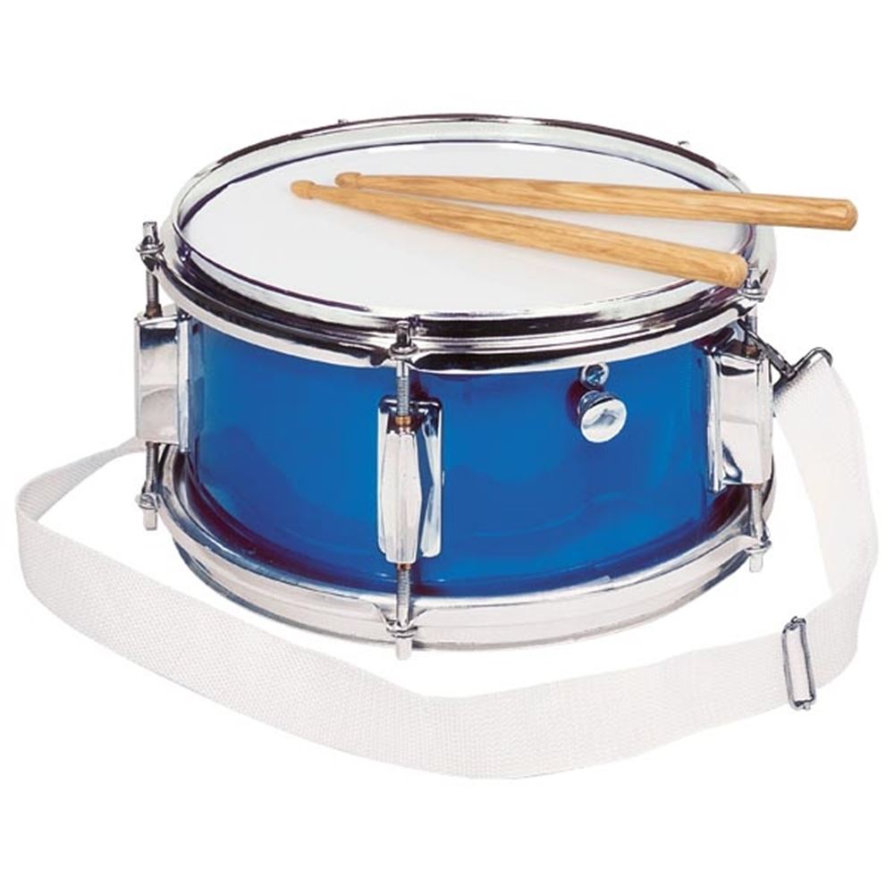 Goki trommel blauw met snaren. 14x28 cm. 3+