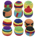 Kick-bal. gehaakt. 5 cm. 12 assorti. 5+