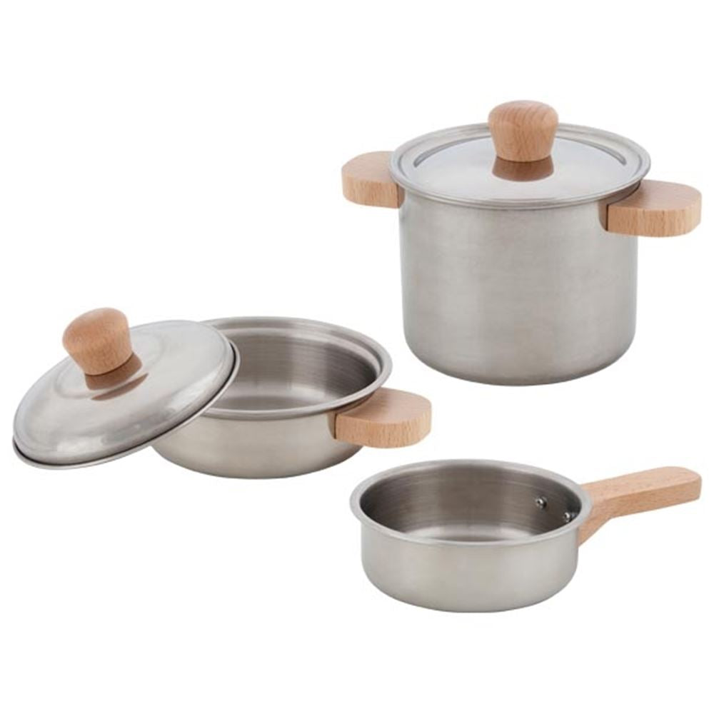 Goki Pfannen-Kochset aus Metall, 5-teilig.