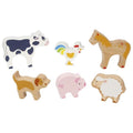 Goki houten boerderijdieren, 6dlg.