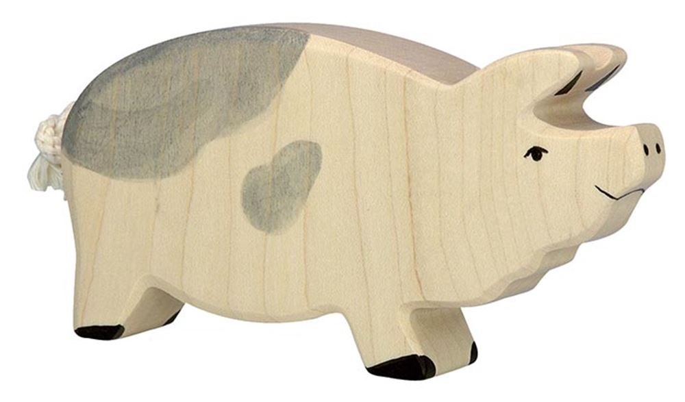Goki holztiger mannetjes varken, gevlekt. 14