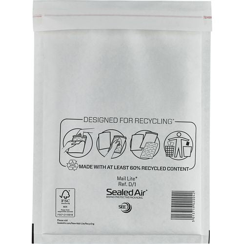 Abi luchtkussenvelop sealed air mail lite lite d 1 a5 79 gsm wit 10 stuks