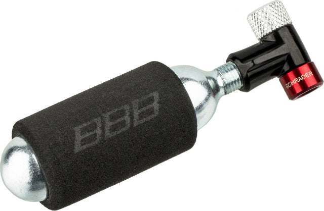 Bbb cycling co2 pomp - airspeed - fietspomp racefiets inclusief co2 patroon 16 gram - eenvoudig en veilig - mini pomp - bmp-32