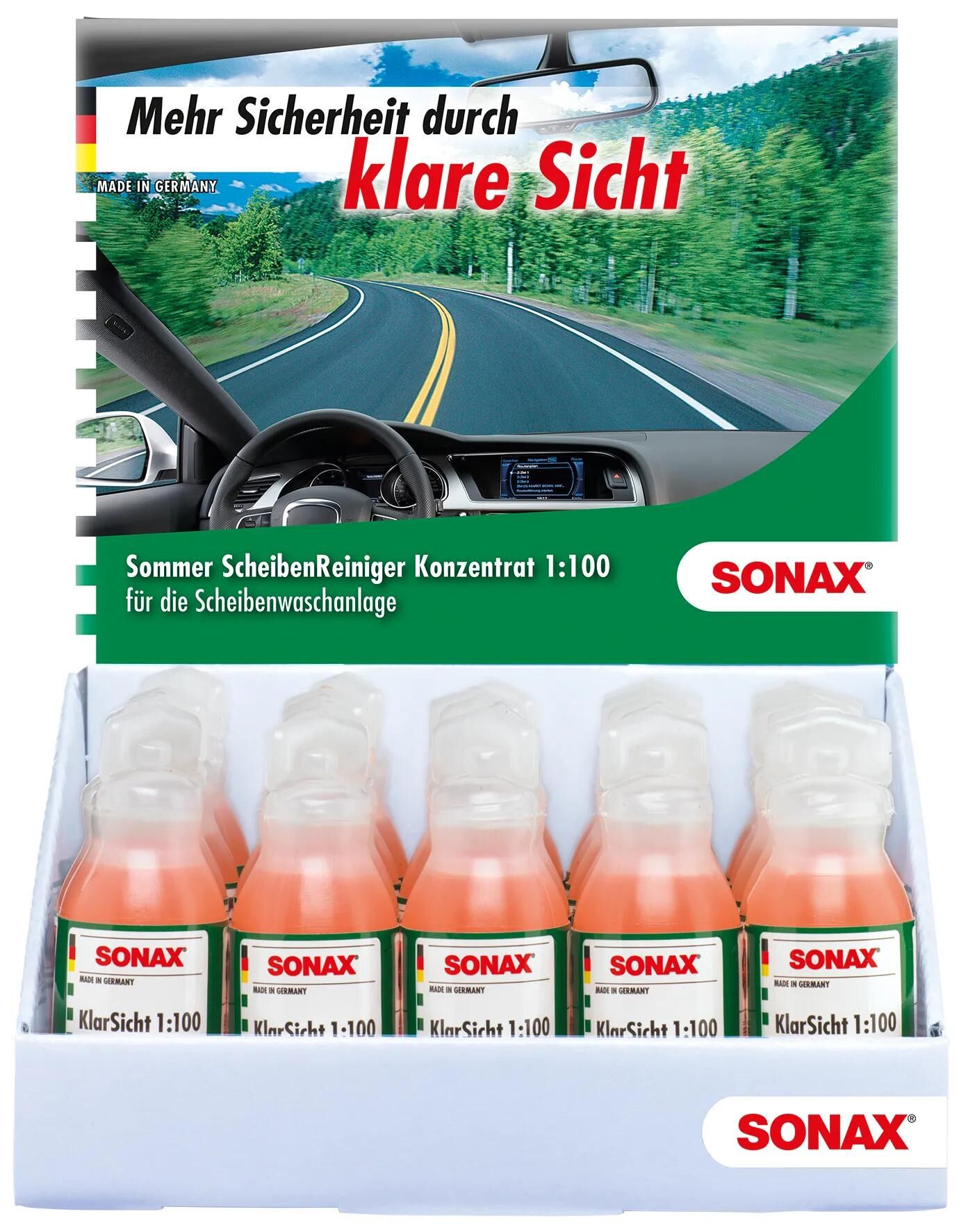 Sonax scheibenreiniger klarsicht 1:100 clarity 25ml