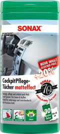 Sonax kunststoffpflege cockpitpflegetücher matteffect plastic wipes silk matt
