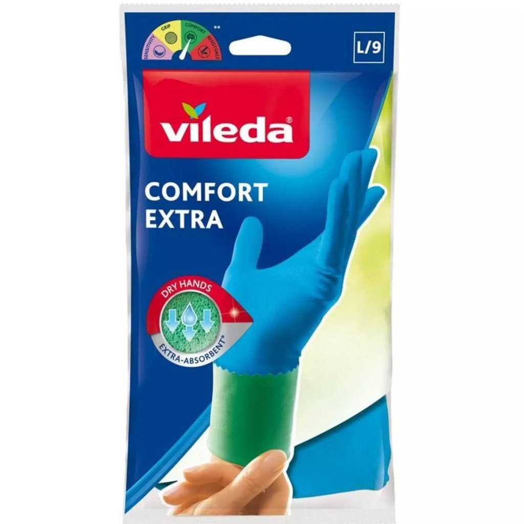 Vileda huishoudhandschoen comfort extra - l
