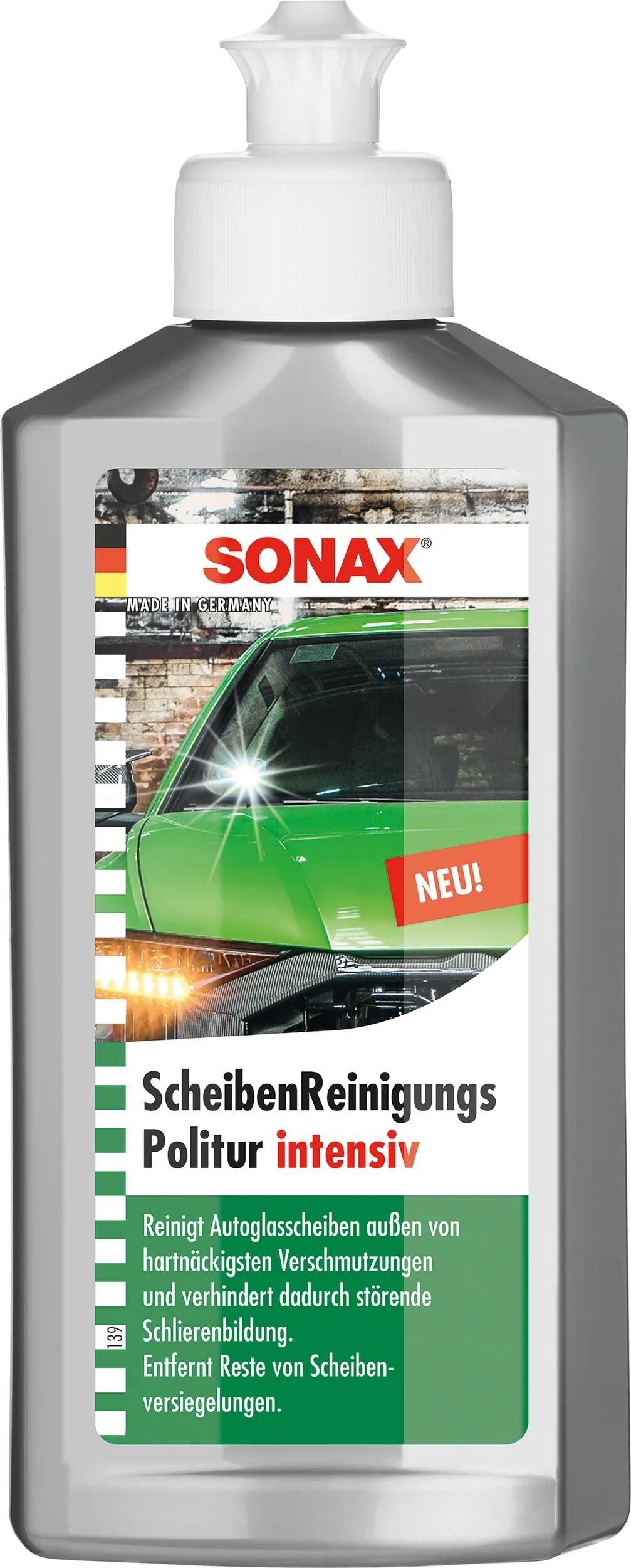 Sonax scheibenreiniger scheibenreinigungspolitur intensiv windshield cleaning polis 250 ml