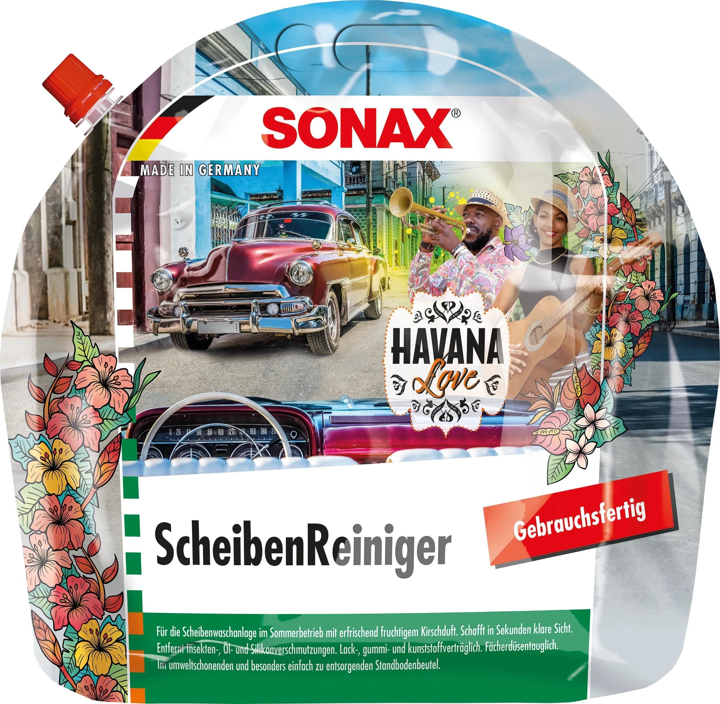 Sonax scheibenreiniger window cleaner 3l havana love