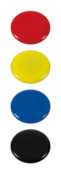 Westcott AC-E10826 Magnetsortiment, 4 Stück, ø 40 x 8,5 mm, 2500 g