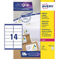 Avery gerecycleerde etiketten voor laserprinters quickpeel lr7163-100 99,1x38,1mm