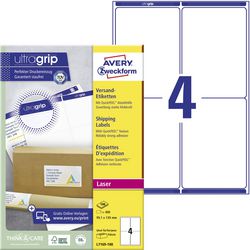 Adresetiketten avery l7169 99,1x139mm hoog wit