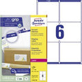 Avery verzendetiketten voor laserprinters blockout en quickpeel l7166-100 99,1x93,1mm