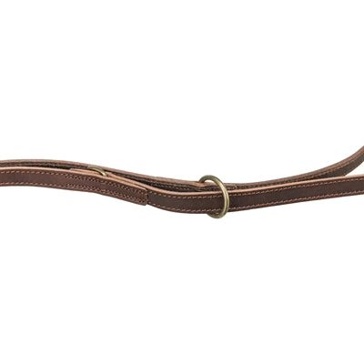 Trixie Hundeleine, rustikal, verstellbar, aus gefettetem Leder, dunkelbraun