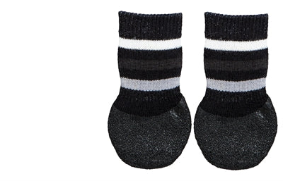 Trixie Hundesocken, rutschfest mit rundum Gummibeschichtung, schwarz