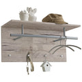 Fmd wandkapstok 72x29,3x34,5 cm zandeikenkleurig