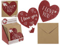 Ootb puzzel kaart hart 20 stukjes met envelop