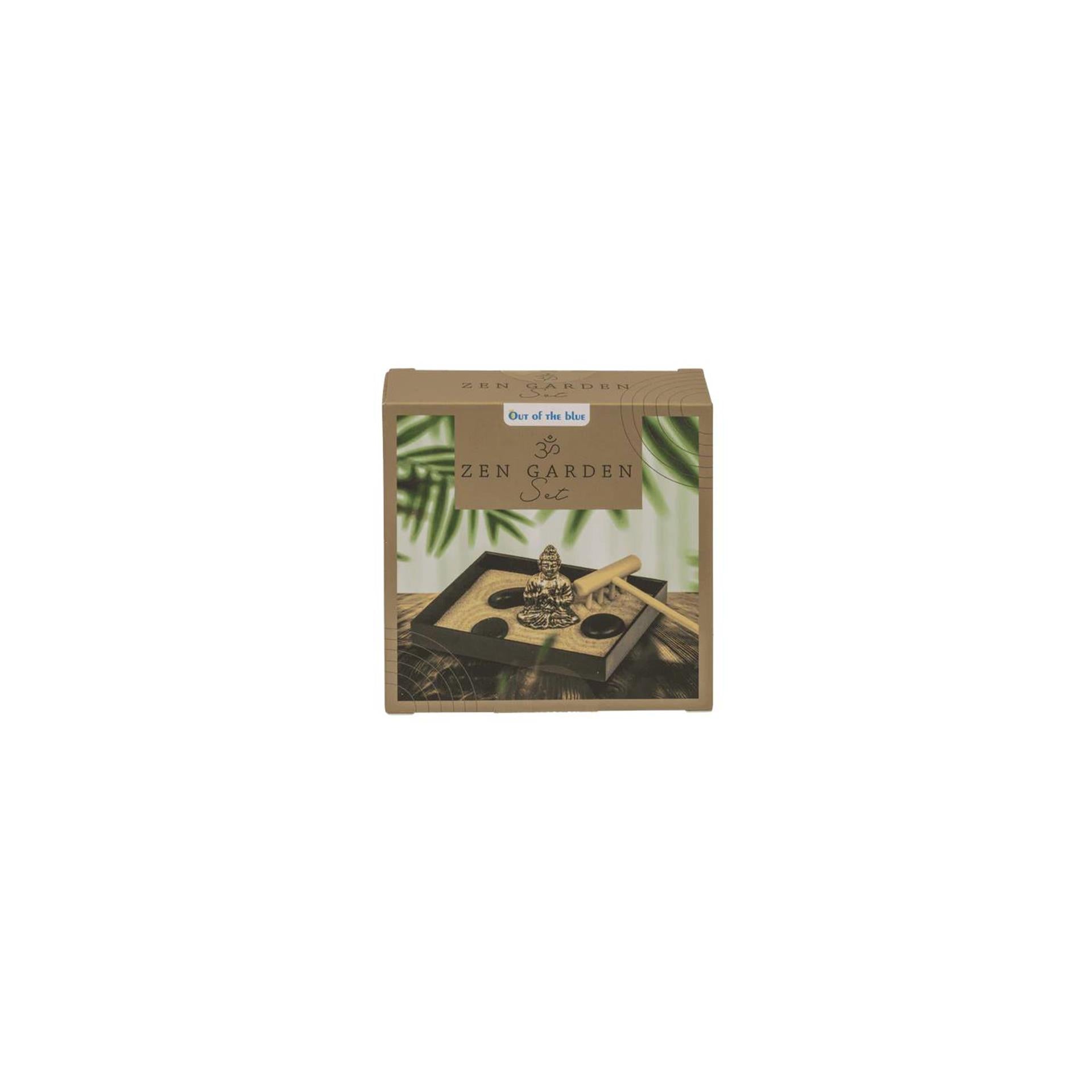 Out of the blue mini zen garden set 9x7,5x3,4cm