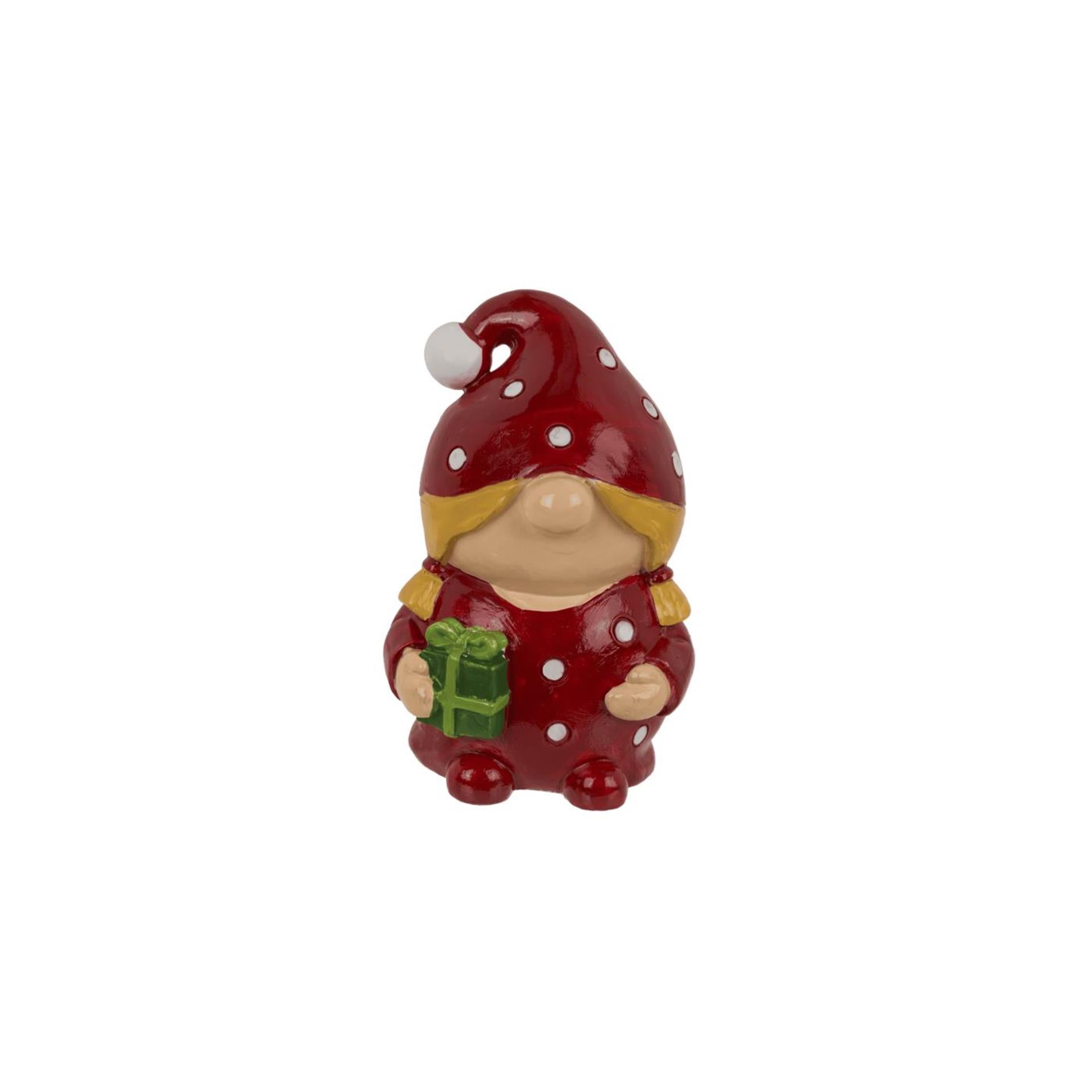 Ootb kerst gnoom 4x3x6cm 4 assorti