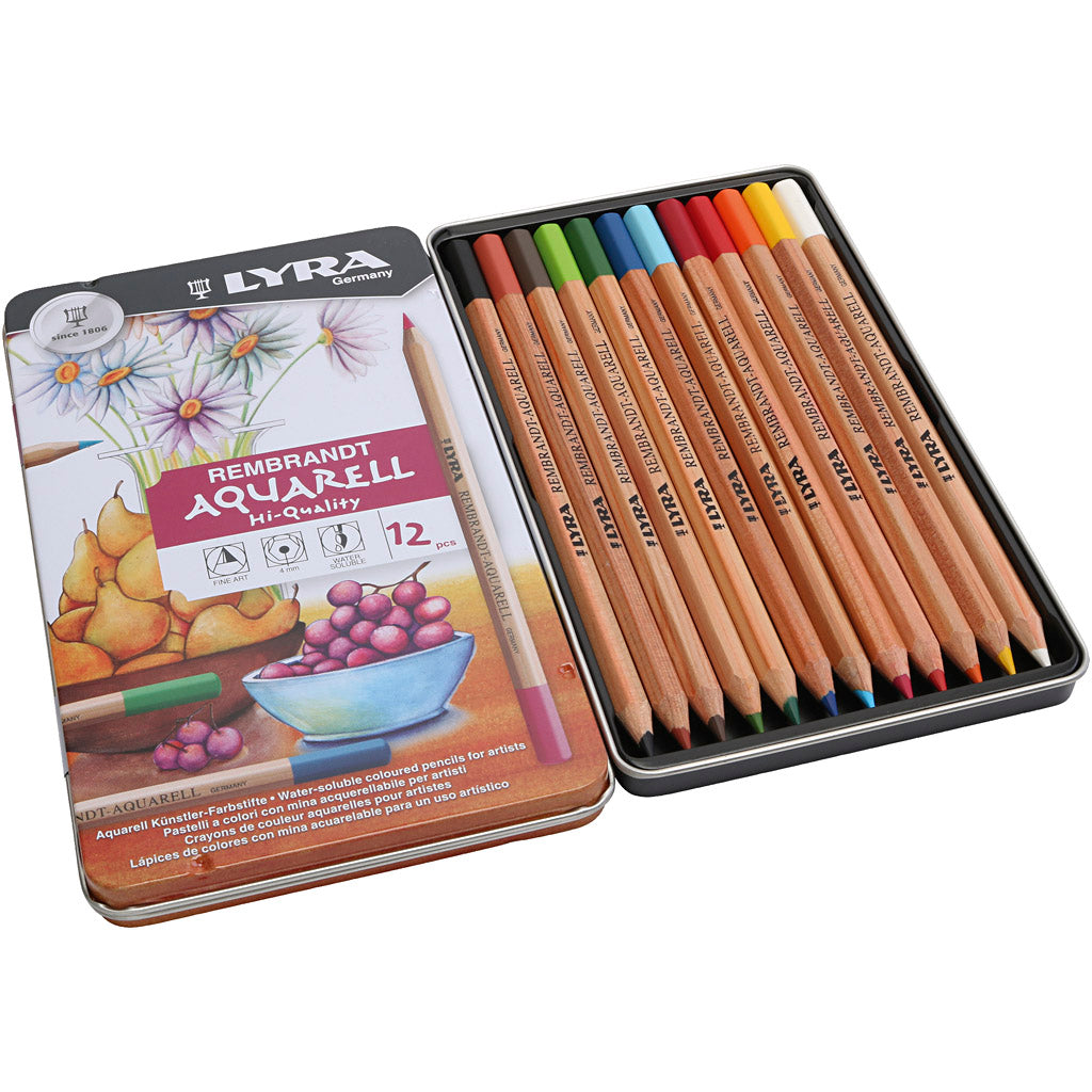 Creativ company http: www.cchobby.nl lyra-rembrandt-aquarelpotloden-diverse-kleuren-12-stuk-1-doos