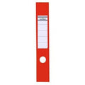 Zelfklevend ruginsteeketiket durable kunststof lang breed rood