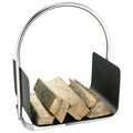 Hallo Hi Brennholzhalter 40,5x30x47 cm Silberfarbe